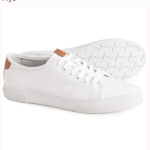 Frye Gia Low Lace White Leather Sneakers 8M